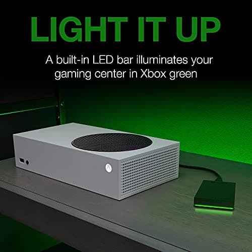 Seagate Game Drive SSD for Xbox 1TB External Solid State Drive - 3.5 Inch, USB 3.2 Gen 1, with built-in Green LED and Rescue Services (STLD1000400)