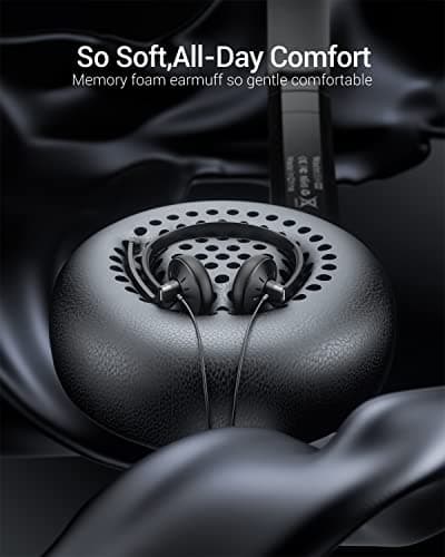USB Headset with Microphone for PC Laptop - Wired Computer Headphones with Noise Cancelling Microphone for Home Office Online Class Skype Zoom Meetings,in Line Mute Controls
