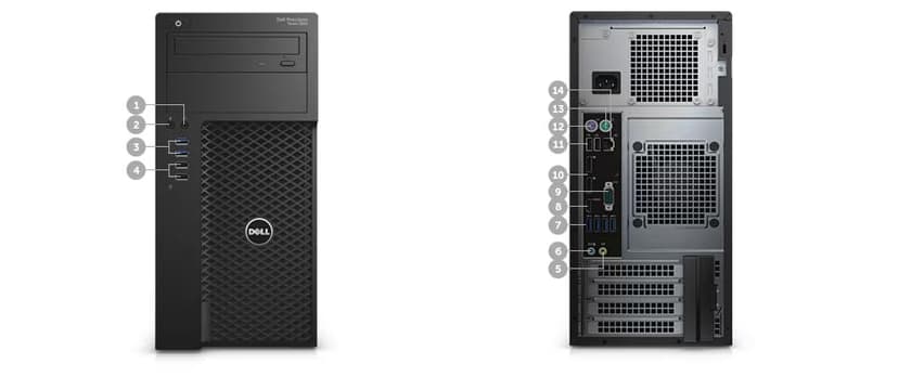 Dell Precision 3620 Tower Desktop Computer PC, Intel Quad Core i7-6700 up to 4.0GHz, 32GB DDR4, 1TB SSD, HDMI, DisplayPort, Keyboard and Mouse, Windows 10 Pro 64 Bit (Renewed)