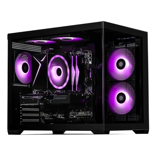 Sirius AI Gaming Desktop - Intel i5 14400F up to 4.7GHz, RTX 5060 GDDR7, 32GB DDR5 RGB 6000MHz, 1TB NVMe Gen4 SSD, Intel B760 Motherboard, 650W Gold PSU, Win 11 Home VR Ready