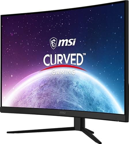 MSI G32C4X, 32" Gaming Monitor, 1920 x 1080 (FHD) Curved Gaming Monitor, 1 ms, 250Hz, FreeSync, 1500R, HDMI, DisplayPort, Tilt Adjustable, Black