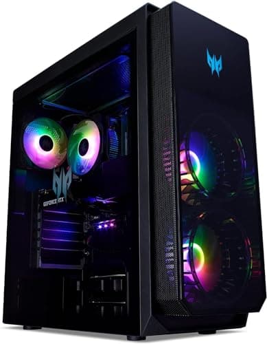Acer Predator Orion 5000 PO5-650-UR13 Gaming Desktop | 13th Gen Intel Core i7-13700F 16-Core | NVIDIA GeForce RTX 4080 | 16GB DDR5 | 1TB PCIe Gen4 SSD | 2TB HDD | Intel Wi-Fi 6E | RGB Keyboard & Mouse