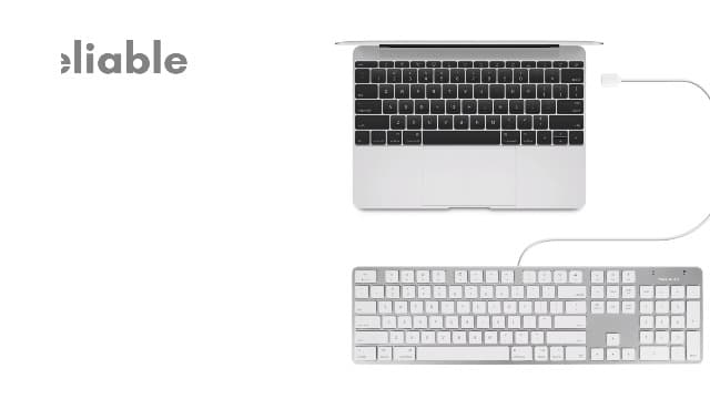 Macally Ultra-Slim USB Wired Keyboard with Number Keypad for Apple Mac Pro, MacBook Pro/Air, iMac, Mac Mini, Laptop Computers, Windows Desktop PC Laptops, Silver (SLIMKEYPROA)