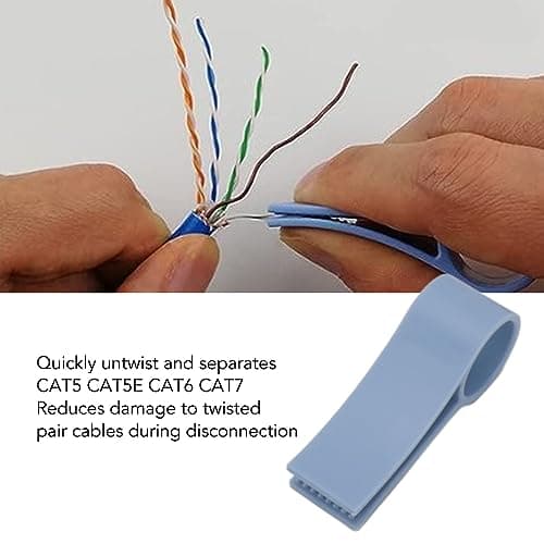 6 Pcs Wires Pair Separator Tools, Plastic Engineer Wire Straightener, Plastic Network Cable Untwist Tool, Network Wire Stripping Tool for CAT5 CAT5E CAT6 CAT7