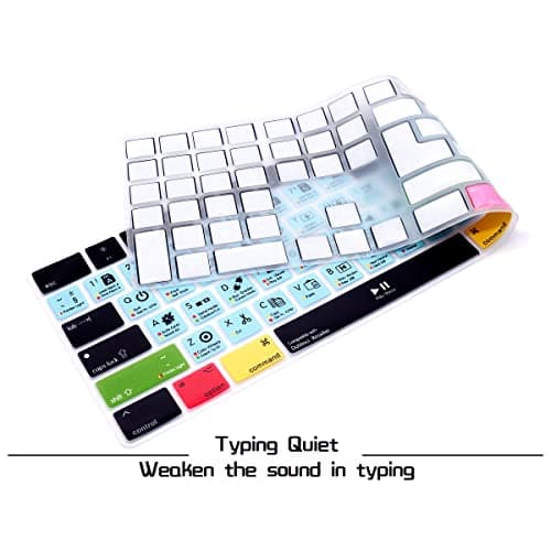 HRH Davinci Resolve Shortcut Hotkey Silicone Keyboard Cover Keypad Skin for Magic Keyboard with Numeric Keypad A1843 MQ052LL/A Released in 2017/2018(US/EU Layout)