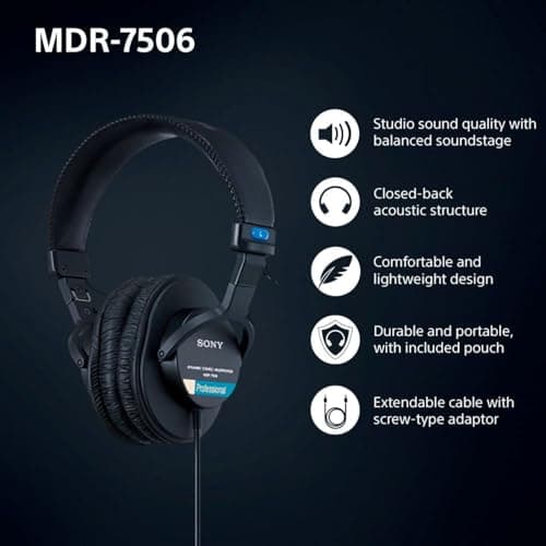 Sony MDR7506 Professional Large Diaphragm Headphone