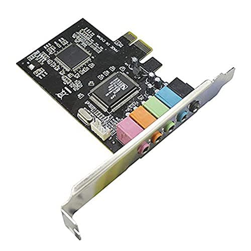 5.1 Internal Sound Card for Windows 10 with Low Profile Bracket, 3D Stereo PCI-E, CMI8738 Chip 32/64 Bit Sound Card PCI, Photo color (500154344)