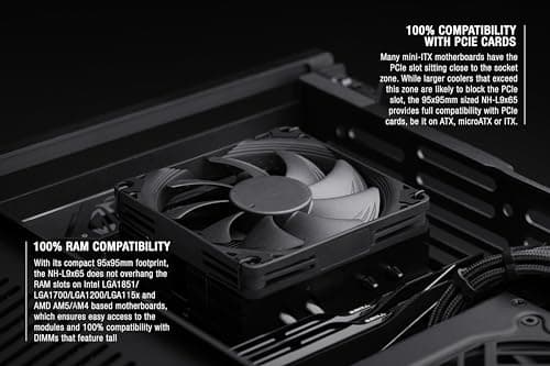Noctua NH-L9x65 chromax.Black, Premium Low-Profile CPU Cooler (65mm, Black)