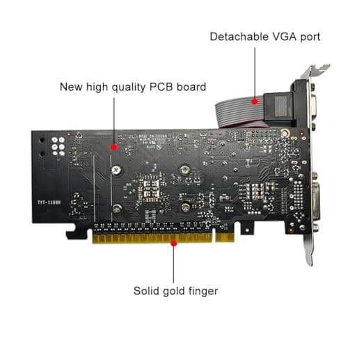 Geforce GTX 750 Ti 4GB Graphics Card, GDDR5 128-bit, DVI, HDMI, VGA, Low Profile, Video Card PC, GPU, PCI Express x16