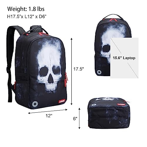 UNIKER Travel Laptop Backpack,Graffiti Backpack for Work,Men Daypacks Black,Designer Laptop Bag for 15.6 Inch,College Backpack Call of Duty Gamers