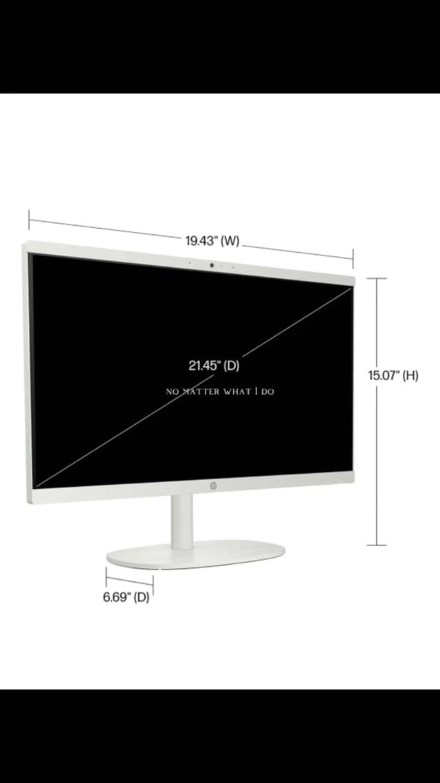 HP 2025 All-in-One Desktop Computer - Intel Celeron J4025 Processor • 21.5'' FHD Display • Free External CD/DVD Drive • Microsoft Office Lifetime • 32GB RAM • 1TB SSD • Wi-Fi 6 • Win 11 Pro • White
