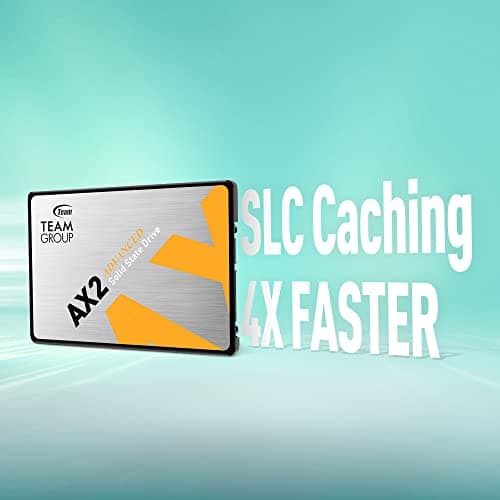 TEAMGROUP AX2 2TB 2 Pack 3D NAND TLC 2.5 Inch SATA III Internal Solid State Drive SSD (Read Speed 540 MB/s) Compatible with Laptop & PC Desktop T253A3002T0C1P1