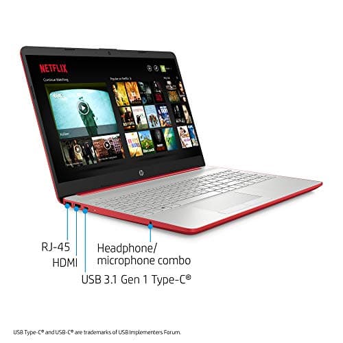 HP 15.6in Laptop (Intel Pentium Quad-Core N5000, 4GB RAM, 128GB SSD, HDMI, WiFi, Bluetooth, HD Webcam, Windows 10 S) (Renewed)