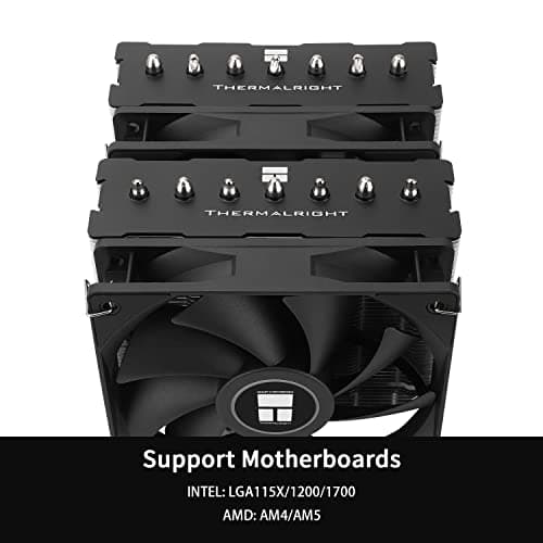 Thermalright PS120SE ARGB CPU Air Cooler, 7 Heat Pipes CPU Cooler,Dual 120mm TL-C12B-S V2 PWM Fan, AGHP 4.0 Technilogy, S-FDB Bearing, for AMD AM4 AM5/Intel 1700/1150/1151/1200, PC Cooler