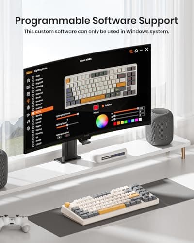 Wireless Mechanical Keyboard,Gasket Mounted with Creamy Sound,Bluetooth/2.4GHz/USB-C,Custom Hot Swappable,RGB Backlit,75% Compact Layout for Gaming/Typing/Win/Mac/PC (Retro Beige,Linear Switch)