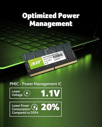 Acer SD200 DDR5 Single RAM 32GB 5600 MT/s CL46 Computer Memory for Laptop - BL.9BWWA.419
