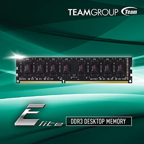 TEAMGROUP Elite DDR3 16GB Kit (2x8GB) 1600MHz (PC3-12800) CL11 Unbuffered Non-ECC 1.5V UDIMM 240 Pin PC Computer Desktop Memory Module Ram Upgrade - TED316G1600C11DC01