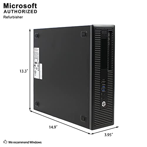 HP Business Desktop ProDesk 600 G2 Desktop Computer - Intel Core i5 (6th Gen) i5-6500 3.20 GHz - 8 GB DDR4 SDRAM - 256 GB SSD (Renewed)