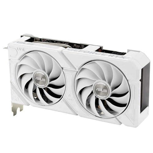 ASUS Dual GeForce RTX 4060 EVO White OC Edition 8GB GDDR6 Gaming Graphics Card White (Nvidia GeForce RTX4060 DLSS3, 246 AI Tops, PCIe 4.0, 1x HDMI 2.1a, 3X DisplayPort 1.4a,