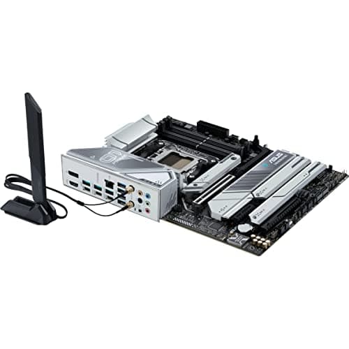 ASUS Prime X670E-PRO WiFi AMD X670 AM5 Ryzen™ Desktop 9000 8000 & 7000 ATX Motherboard with PCIe® 5.0, Four M.2 Slots, DDR5 Slots, USB 3.2 Gen 2x2 Type-C®, USB4® Support, WiFi 6E, and 2.5G Ethernet