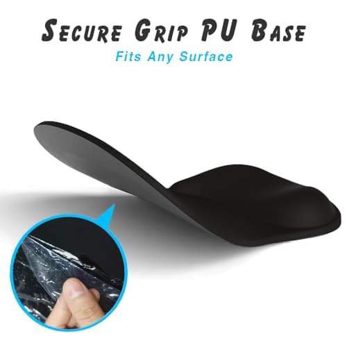 ErgoComfort Gel Wrist Rest Mouse Pad-Ergonomic Office Mousepad with Wrist Support-Non-Slip, Design Desk Accessories Mat for Home&Game Decor (06Mocha Sand)