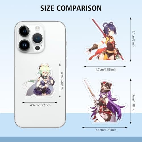 TaiCy Character Stickers, Waterproof Sun-Proof Anime Game Sticker Pack for Phone,Laptop,Bottles,Skateboard (Genshin Stickers-1)