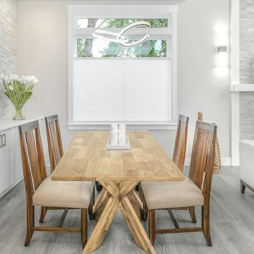 QLLY Solid Wood Table Top, Solid Board Replacement Desktop, One-Piece Wood Tabletop, Universal Countertop for Table and Workstation (Natural, 39.4"x23.6"/100x60cm Rectangular)