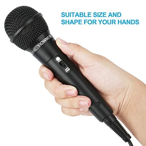 Wired Karaoke Microphone, Handheld for Singing, With 2.5m Cable, Vocal Dynamic Mic for Speaker, AMP, Mixer, DVD