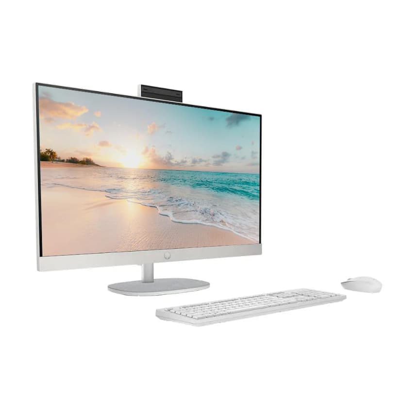 HP 27" FHD Touch-Screen All-in-One Computer, 12-Cores Intel Core Ultra 7, 32GB DDR5 RAM 1.5TB Storage (1TB SSD+512GB Docking Station Set), Windows 11 Pro with Microsoft Office Included, White