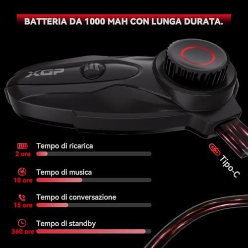 X10 10 Riders Group Mesh Motorcycle Intercom, 3000m Motorcycle Bluetooth Headset V5.3 with Audio Multitasking/Music Sharing, Helmet Communication Systems for ATV/Snowmobile/Ski,1 Pack