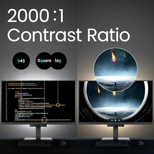 BenQ RD320U 32” 4K 3840x2160 Programming Monitor 2000:1 Contrast Ratio Nano Matte Panel, 90W USB-C, Coding Modes, Night Hours Protection, Ergonomic Design, and Eye-Care Technology (Renewed)