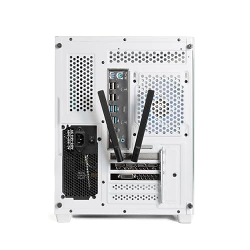 Volt X3 Gaming PC Desktop Computer - Intel e5-1650 v4 4.0GHz, NVIDIA GTX 1070 8GB, 16GB DDR4 RAM, 512GB NVMe SSD, 4 RGB Fans, Wireless WiFi + Bluetooth, Windows 11 Home 64-Bit Activated (White)