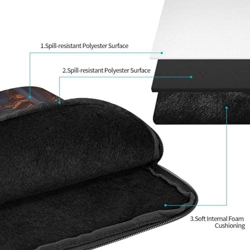 Laptop Case Sleeve 13 inch Laptop Bag Shockproof Computer Carrying Cover Protective New York City Skyline Notebook Case