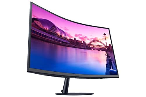 Samsung 32-Inch S39C Series FHD Curved Gaming Monitor, 75Hz, AMD FreeSync, Game Mode, Advanced Eye Comfort, Frameless Display, Built in Speakers, Slim Metal Stand, LS32C392EANXGO, Black