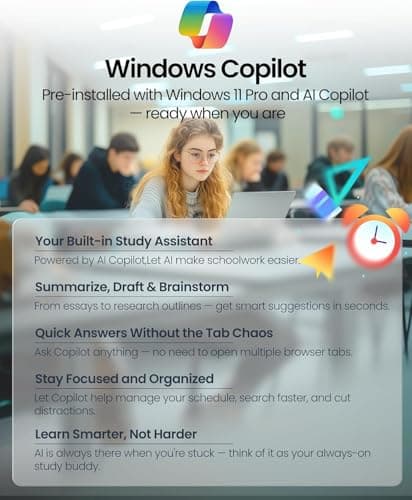 HP Student Business Laptop, Intel N150 Processor, 14 Inch LED, 16GB RAM, 384GB Storage(128GB UFS+256GB MSD), Wi-Fi 6, Copilot AI, Webcam, Office Pro Lifetime, Windows 11 Pro, w/Accessories