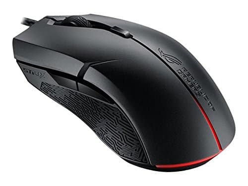 ASUS Ambidextrous Optical Gaming Mouse - ROG Strix Evolve | Wired Gaming Mouse for PC | 7200 DPI, Omron Switches | 4 Customizable Ergonomic Styles | Aura Sync RGB, Armoury II