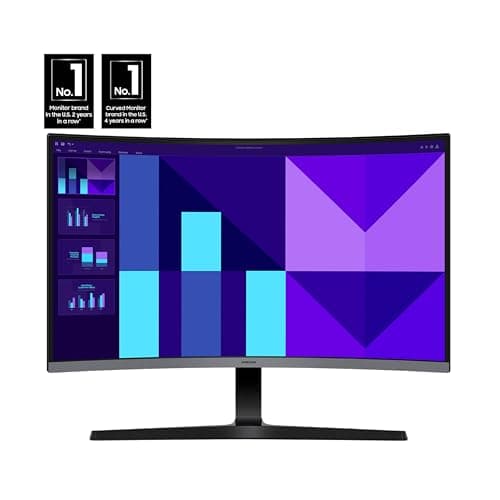 SAMSUNG 32-inch S3 (S39GD) FHD 100Hz Curved Monitor, Game Mode, Eye Saver Mode, Multiple Connectivity with HDMI Port, LS32D396GANXZA, 2025