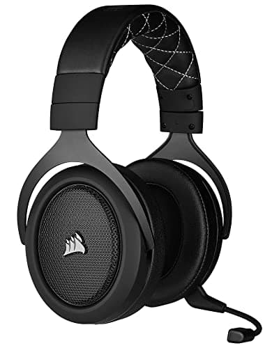 Corsair HS70 Pro Wireless Gaming Headset - 7.1 Surround Sound Headphones for PC, MacOS, PS5, PS4 - Discord Certified - 50mm Drivers – Carbon,Black