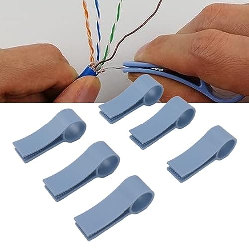 6 Pcs Wires Pair Separator Tools, Plastic Engineer Wire Straightener, Plastic Network Cable Untwist Tool, Network Wire Stripping Tool for CAT5 CAT5E CAT6 CAT7