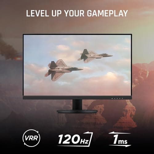 ViewSonic VX2416A 24 Inch 1080p 1ms 120Hz IPS Gaming Monitor with Eye Care, USB C, HDMI 1.4, and DisplayPort Inputs
