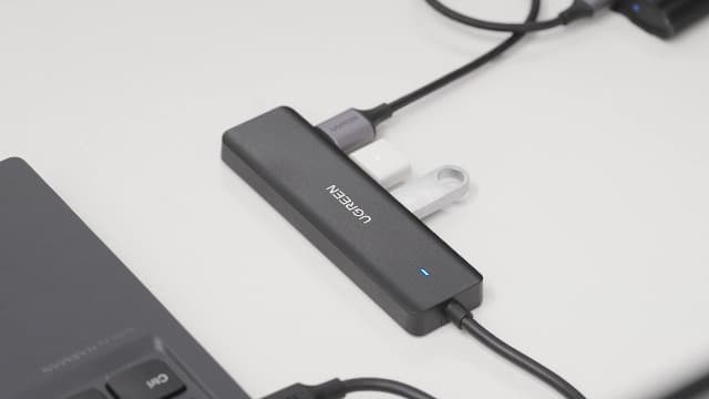 UGREEN USB 3.0 Hub, 4 Ports USB A Splitter Ultra-Slim USB Expander for Mouse, Keyboard, Flash Drive, U Disk, Printer Compatible with Laptop, Desktop PC, Xbox, PS5, and More