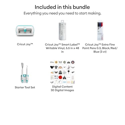 Cricut Joy Smart Cutting Machine | Writable Vinyl Starter Kit