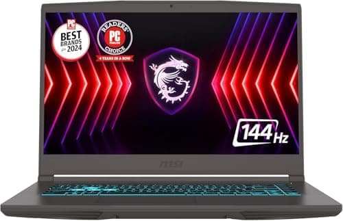 MSI Thin A15 AI Gaming Laptop 15.6" FHD IPS 144Hz AMD Octa-core Ryzen 9 8945HS Up to 16 Tops (Beats i7-12700H) 32GB RAM 1TB SSD GeForce RTX 4060 Backlit Win11 ICP Hub/AI Gaming
