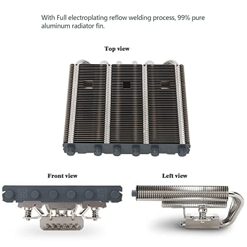 Thermalright AXP120-X67 Black ARGB Low Profile CPU Air Cooler with Quite 120mm TL-C12015B-S PWM Fan, 6 Heat Pipes, 67mm Height, for AM4/ AM5,Intel LGA 1700/1851/1150/1151/1155/1156/1200/2011