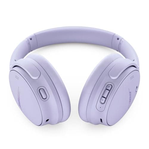 Bose QuietComfort Bluetooth Headphones, Wireless Headphones with Active Over Ear Noise Cancelling and Mic, Deep Bass, Up to 24 Hours of Playtime, Chilled Lilac - Limited Edition Color