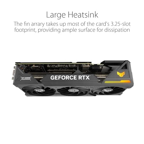 ASUS TUF Gaming NVIDIA GeForce RTX™ 4070 Ti Super OC Edition Gaming Graphics Card (PCIe 4.0, 16GB GDDR6X, HDMI 2.1a, DisplayPort 1.4a),RTX4070Ti|OC|Black