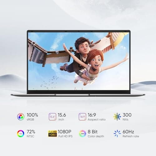 EYY 15.6" Laptop Computer, Laptops with 8GB RAM 256GB SSD, 100% sRGB Screen, Celeron N4000 Processor(up to 2.6GHz) Notebook, Ms Office 2024丨Dual Band WiFi丨BT 4.2丨HDMI丨Windows 11 Pro丨Long Battery Life