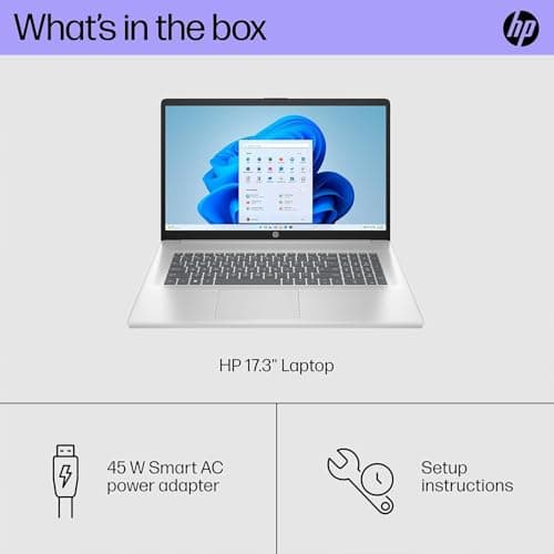 HP 17.3" Touchscreen Laptop, AMD Ryzen 5 7530U, 32GB DDR4 RAM, 1TB SSD, ‎AMD Radeon Graphics, Bluetooth, WiFi 6, HDMI, Numeric Keypad, Webcam, Windows 11 Pro