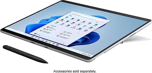 Microsoft Surface Pro X - 13" Touchscreen - Microsoft SQ® 1 - 8GB Memory - 256GB SSD - WiFi - Platinum (Latest Model)