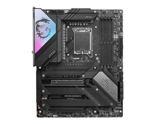 MSI MPG Z790 Carbon WiFi II Gaming Motherboard (Supports 12th/13th/14th Gen Intel Processors, LGA 1700, DDR5, PCIe 5.0, M.2, 2.5Gbps LAN, USB 3.2 Gen2, Wi-Fi 7, Bluetooth 5.4, ATX)